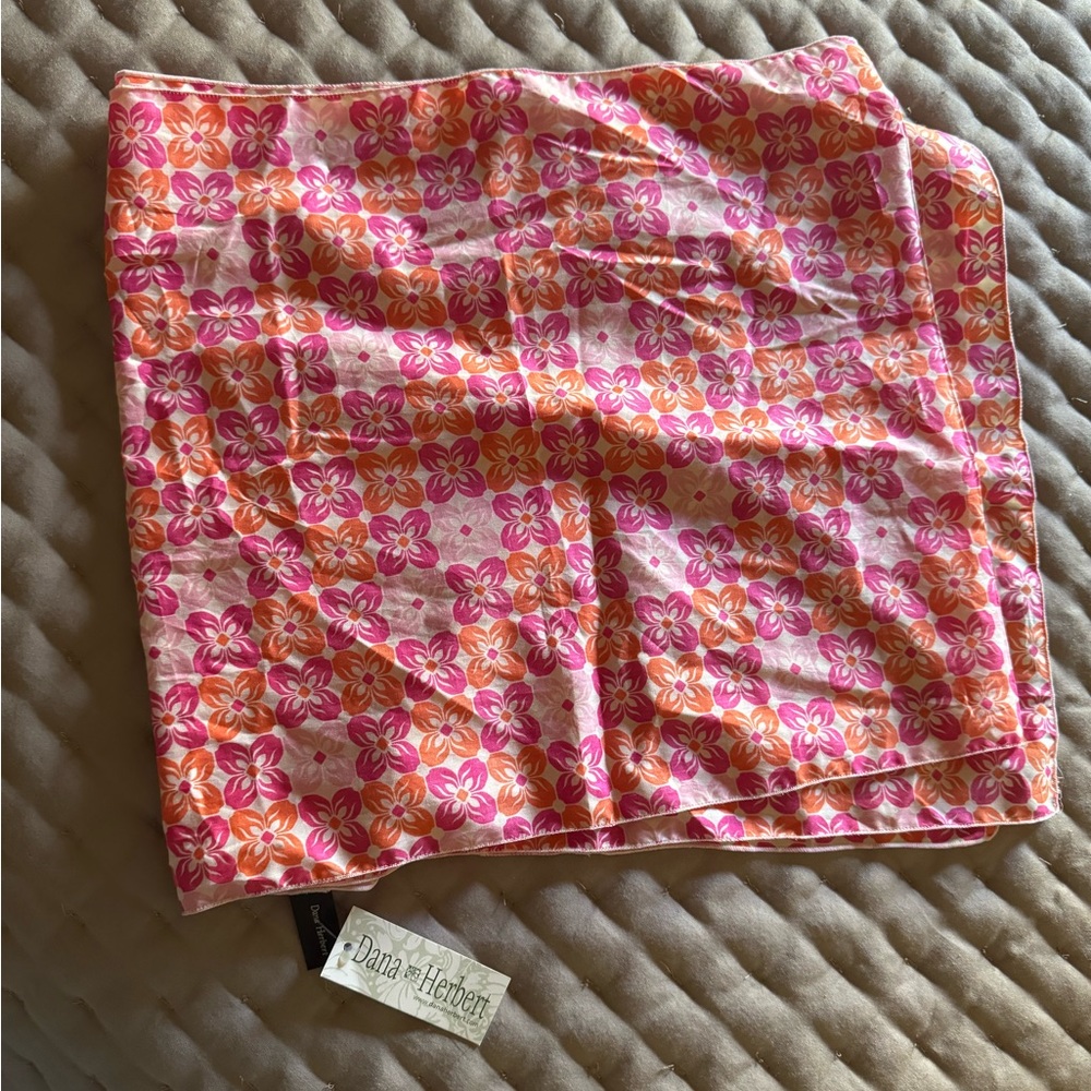 Dana Herbert cotton scarf NWT. Made in Portland Oregon